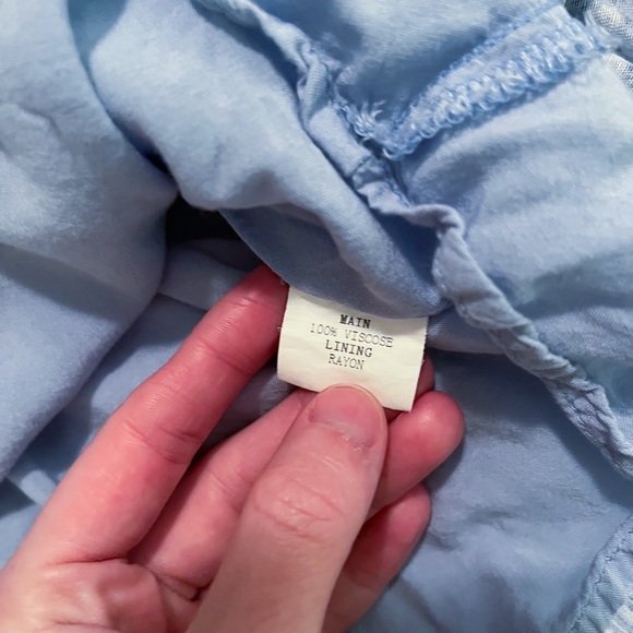 Sweet Pot Blue Floral Ruffle Mini Dress Size 10 - Picture 12 of 13